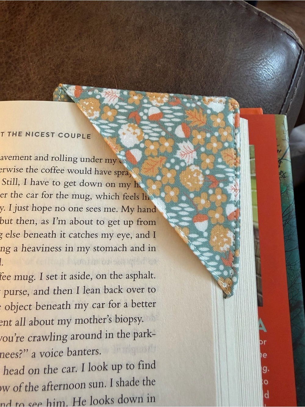 Handcrafted Fabric Corner Bookmark Quilted Book Lover Gift - Choose One - Picture 4 of 11